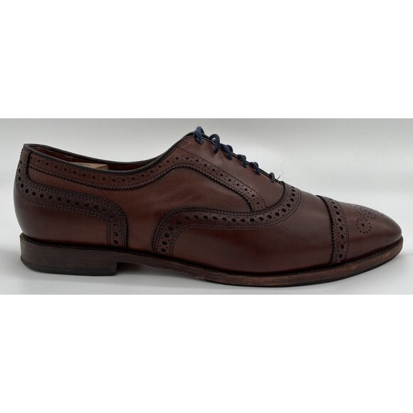 Allen Edmonds Strand Cap-Toe Brown Leather Oxford Dress Shoes Mens Size 13 C main image 9